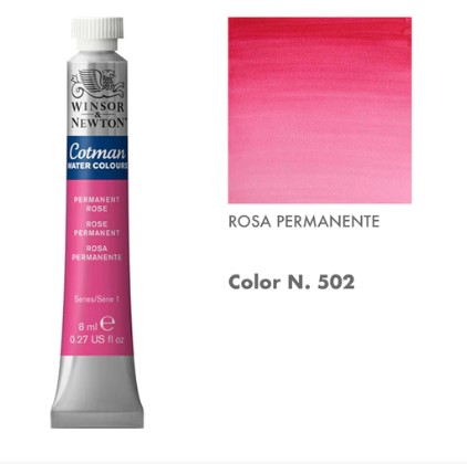 99888-1502 WINSOR & NEWTON                                              | ACUARELAS COTMAN 8 ML ROSA PERMANENTE                                                                                                                                                                                                                     