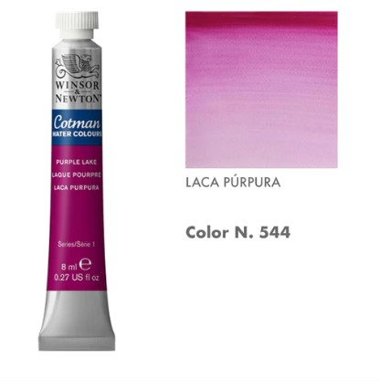 99888-1544 WINSOR & NEWTON                                              | ACUARELAS COTMAN 8 ML LACA PURPURA                                                                                                                                                                                                                        