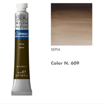 99888-1609 WINSOR & NEWTON                                              | ACUARELAS COTMAN 8 ML SEPIA                                                                                                                                                                                                                               