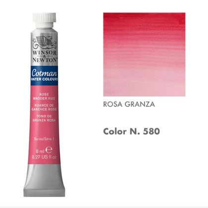 99888-580 WINSOR & NEWTON                                              | ACUARELAS COTMAN 8 ML GRANZA ROSA                                                                                                                                                                                                                         