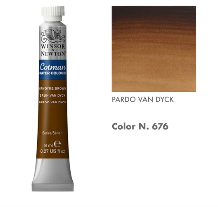 99888-676 WINSOR & NEWTON                                              | ACUARELAS COTMAN 8 ML PARDO VANDYKE                                                                                                                                                                                                                       