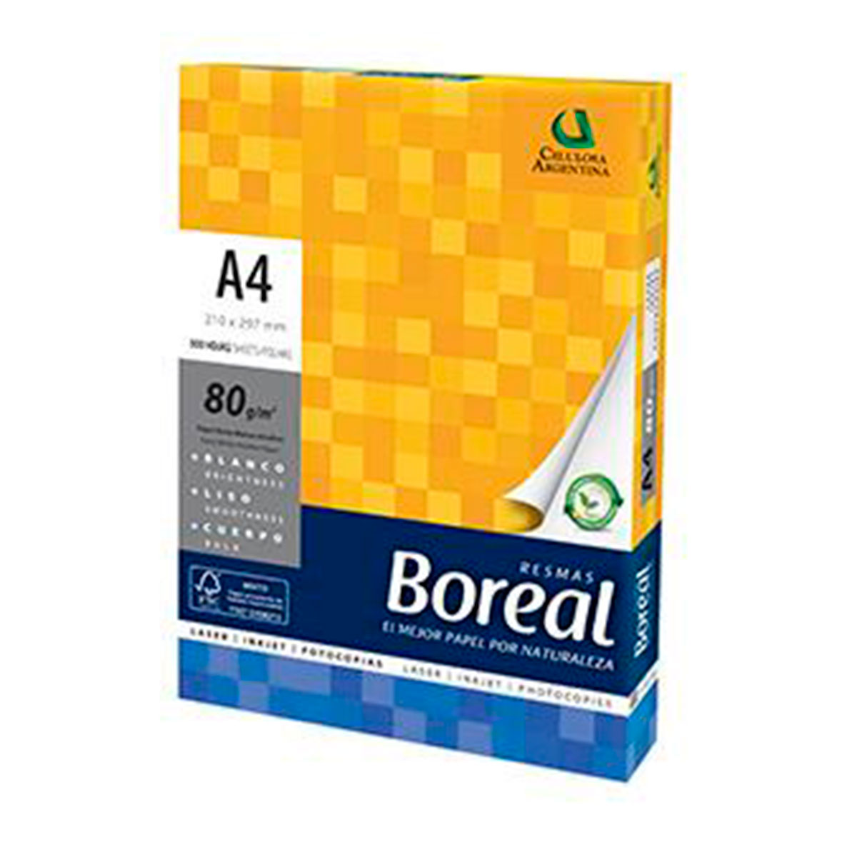 BORE080406 BOREAL                                                       | RESMA A4 80 GRAMOS 500 HOJAS 21X29.7                                                                                                                                                                                                            