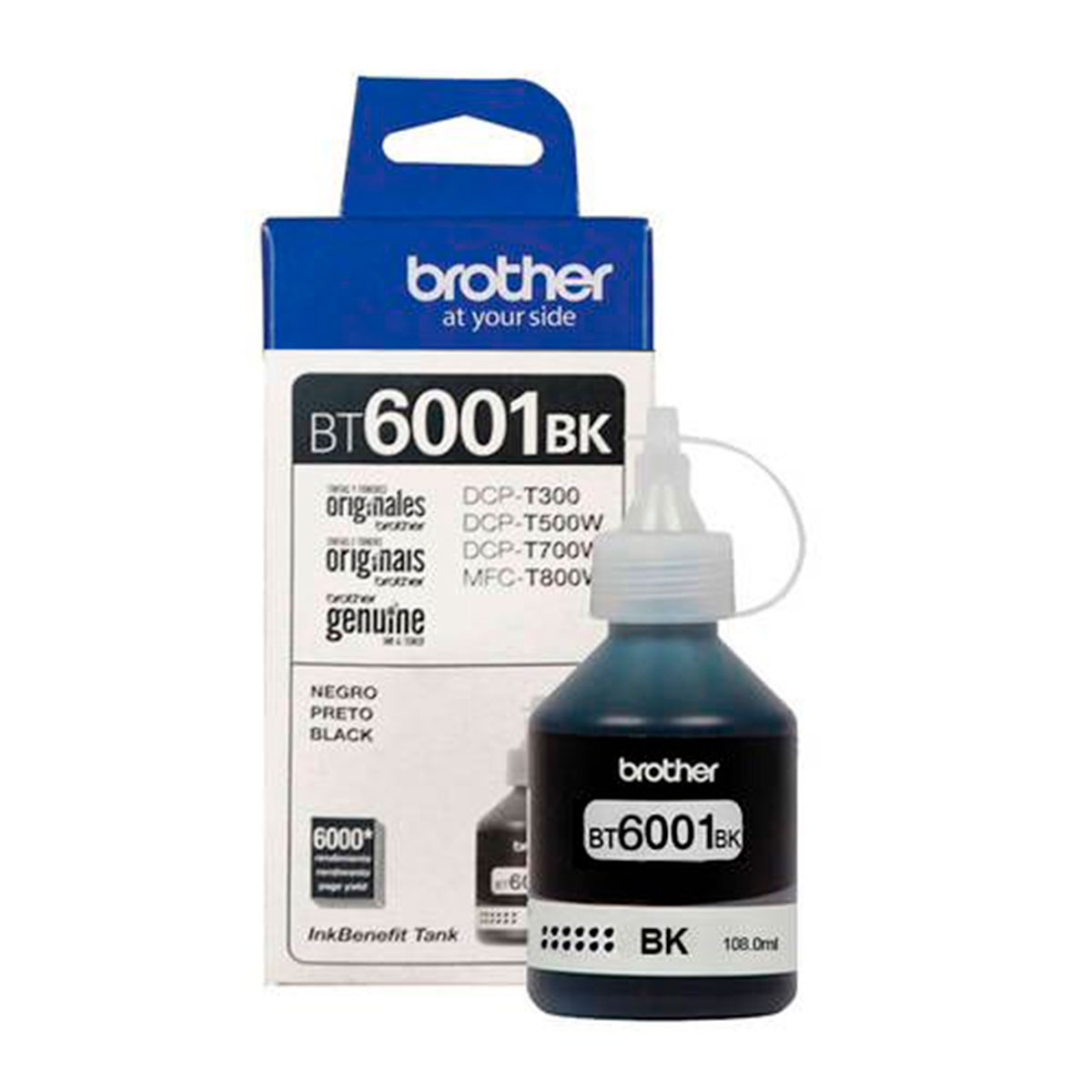 BT6001BK BROTHER                                                      | BOTELLA TINTA INKTANK DCP-T300/T500W NEGRO                                                                                                                                                                                                      