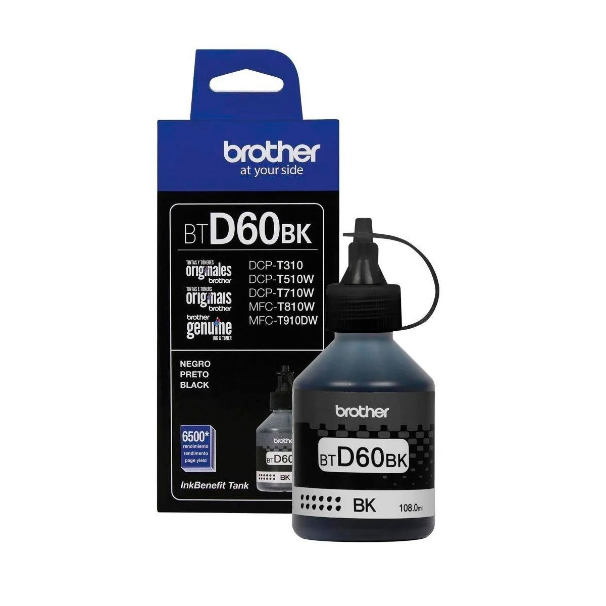 BTD60BK BROTHER                                                      | BOTELLA TINTA INKTANK DCP-T300/T500W NEGRO                                                                                                                                                                                                      