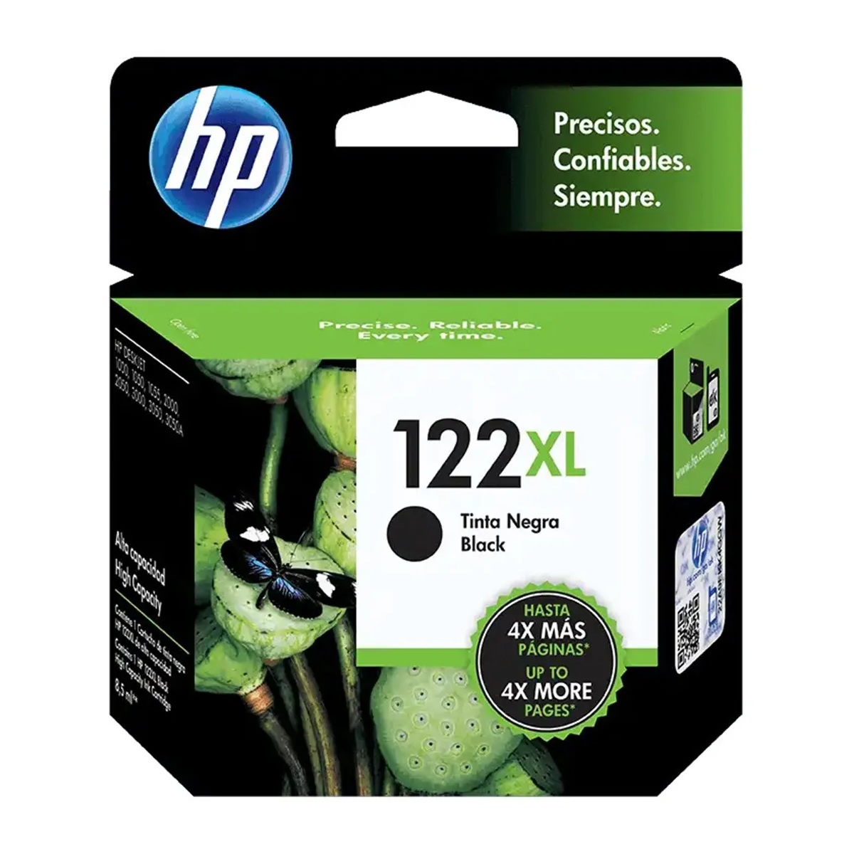 CH563HL HP                                                           | CARTUCHO 122XL CH563HL NEGRO DE ALTO RENDIMIENTO PARA HP DESKJET 1000, 2000, DESKJET ALL-IN-ONE 2050, 3050                                                                                                                                      