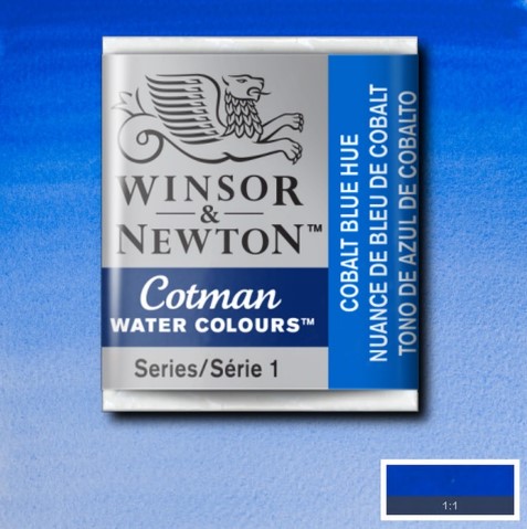 CWC-179 WINSOR & NEWTON                                              | ACUARELA COTMAN EN PASTILLA 1/2 PAN AZUL COBALTO                                                                                                                                                                                                          