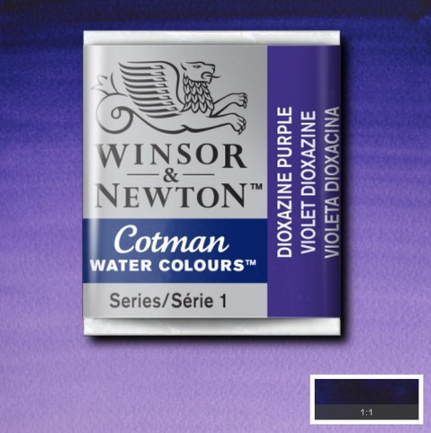 CWC-231 WINSOR & NEWTON                                              | ACUARELA COTMAN EN PASTILLA 1/2 PAN VIOLETA DIOX                                                                                                                                                                                                          