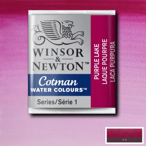 CWC-544 WINSOR & NEWTON                                              | ACUARELA COTMAN EN PASTILLA 1/2 PAN LACA PURPURA                                                                                                                                                                                                          