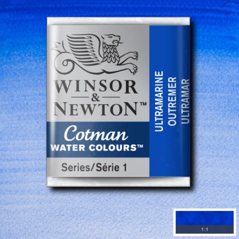 CWC-660 WINSOR & NEWTON                                              | ACUARELA COTMAN EN PASTILLA 1/2 PAN ULTRAMARINE                                                                                                                                                                                                           