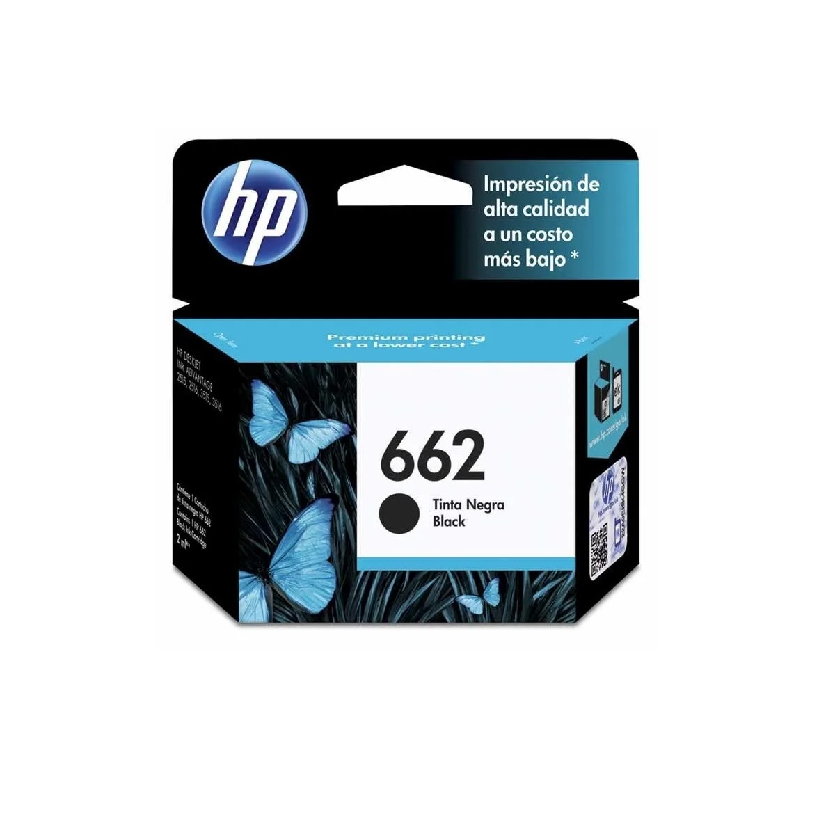 CZ103AL HP                                                           | CARTUCHO 662 CZ103AL NEGRO PARA HP ALL-IN-ONE DESKJET INK ADVANTAGE 1515, 2515, 2545, 2645 E-ALL-IN-ONE DESKJET INK ADVANTAGE 3515, 3545, 4645                                                                                                  