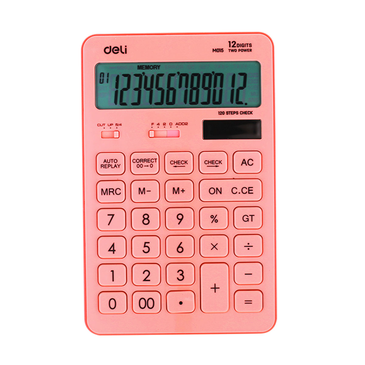 E015-41 DELI                                                         | CALCULADORA NEW TOUCH 175X108X15MM ROSA                                                                                                                                                                                                         