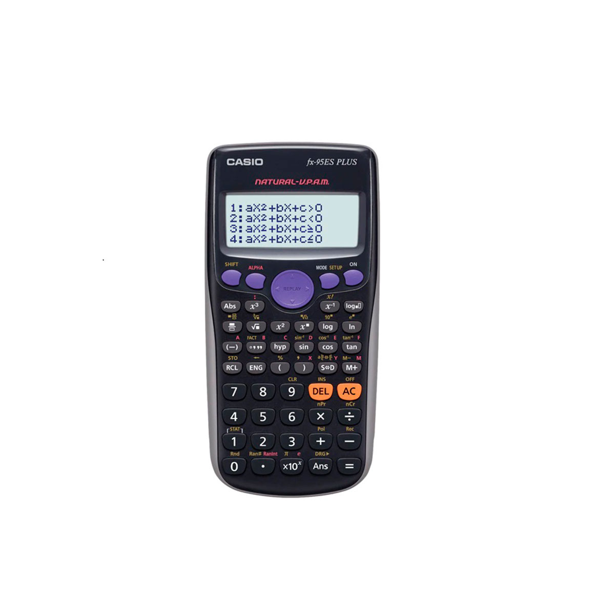 FX-95ESPLUS CASIO                                                        | CALCULADORA CIENTIFICA FX-95ES PLUS, PANTALLA DE 4 LINEAS, 274 FUNCIONES ECUACIONES GRADO 2/3 ESPAÑOL                                                                                                                                           