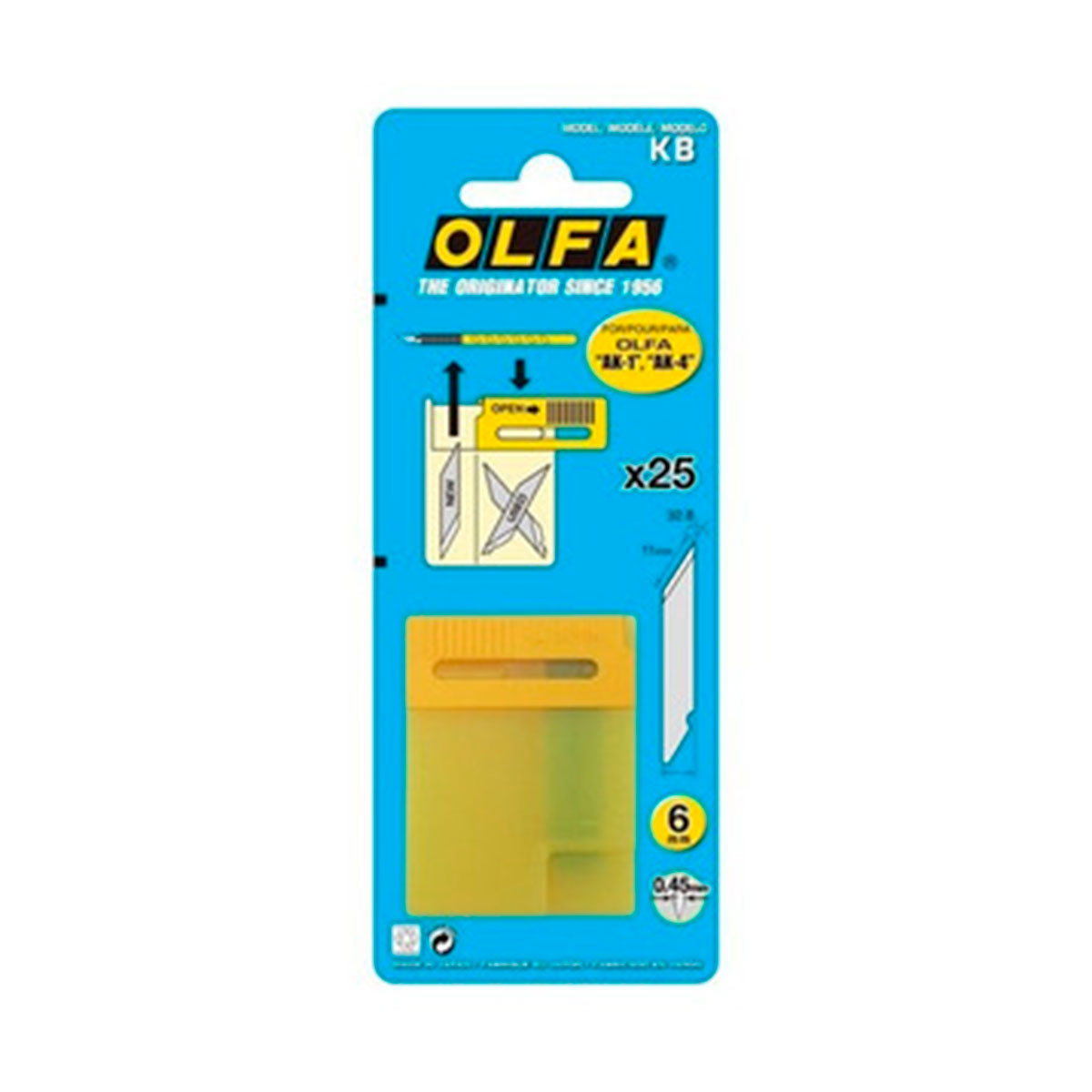 OLFAK15B OLFA                                                         | CUCHILLA HOBBY AK-1/5B 11MM ARTISTICO C/5 REP. (KB)                                                                                                                                                                                             