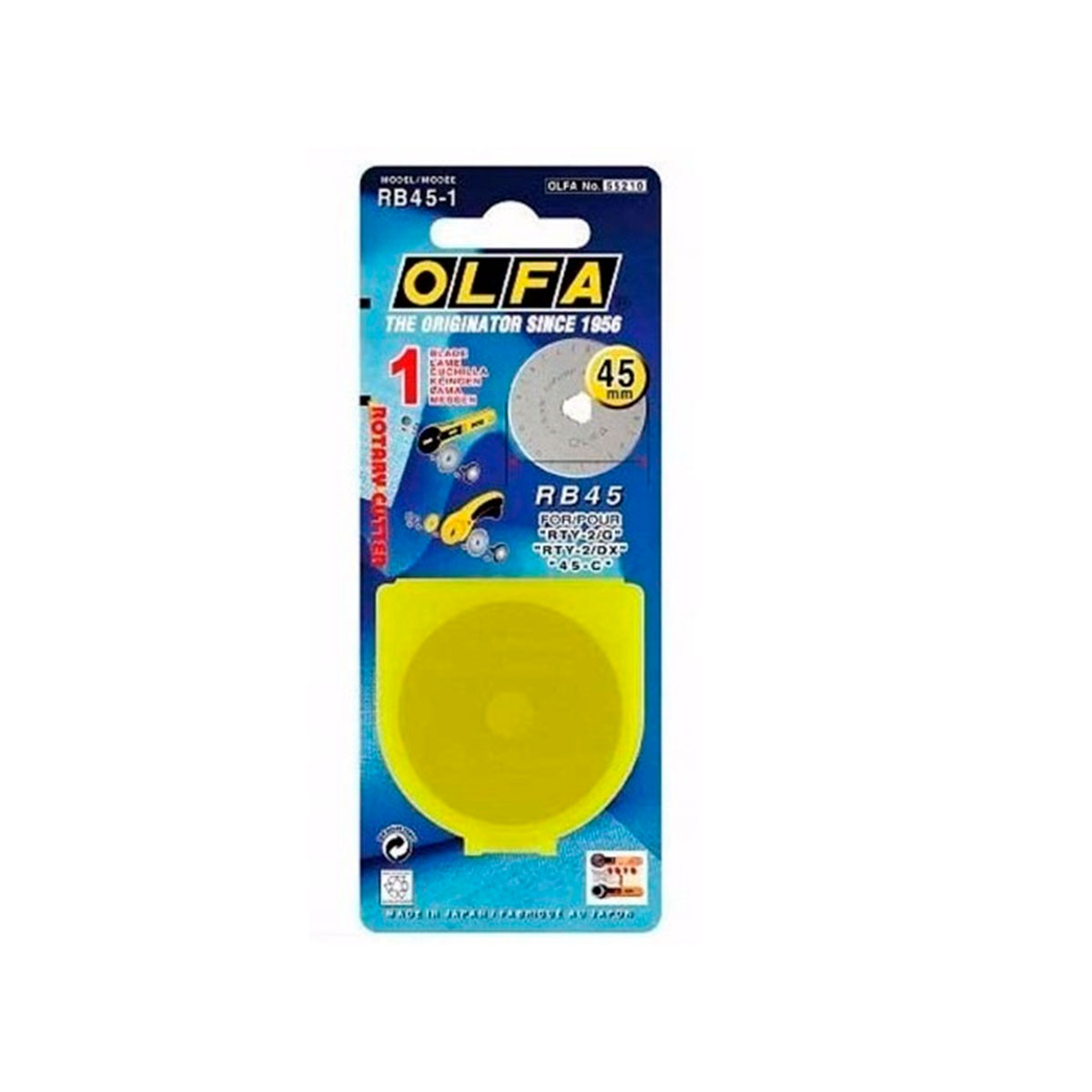 OLFRB451 OLFA                                                         | REPUESTOS RB45-1 BLISTER POR 1 UNIDAD                                                                                                                                                                                                           