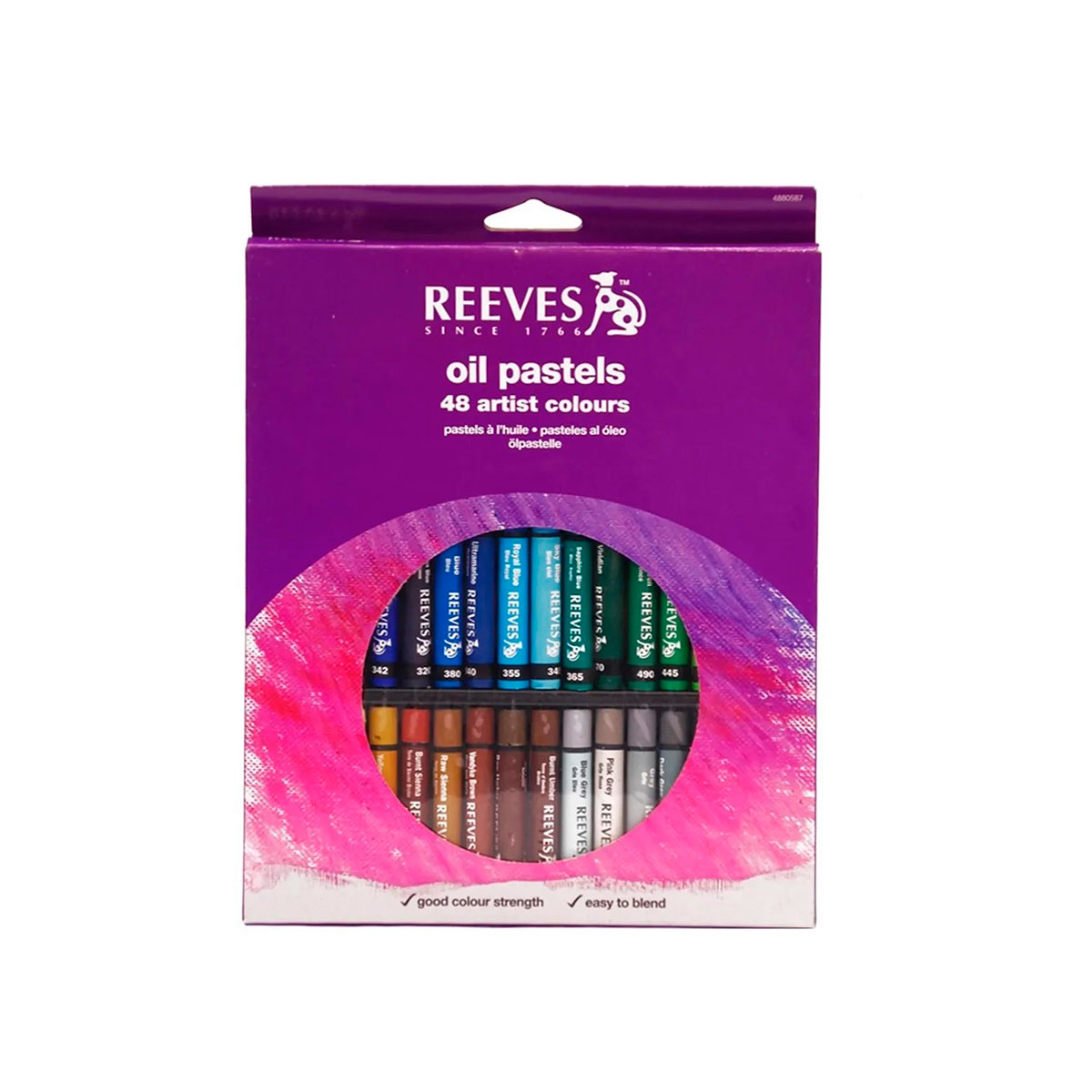 R4880587 REEVES                                                       | SET PASTEL AL OLEO LARGOS POR 48 COLORES                                                                                                                                                                                                        