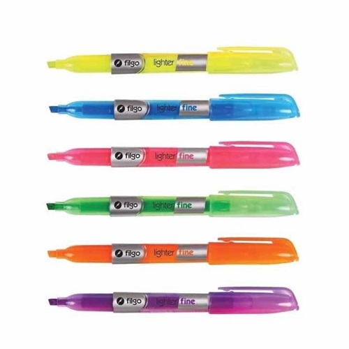 SW-SLF-V FILGO                                                        | RESALTADOR CUERPO REDONDO LIGHTER FINE FLUO CON PUNTA BISELADA 1.3MM VERDE                                                                                                                                                                      