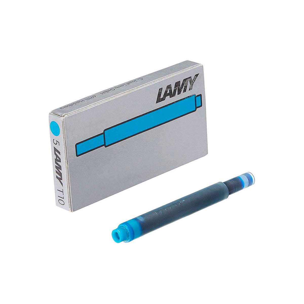 T10-6442 LAMY                                                         | REPUESTO TINTA T10 POR 5 UNIDADES TURQUESA                                                                                                                                                                                                      