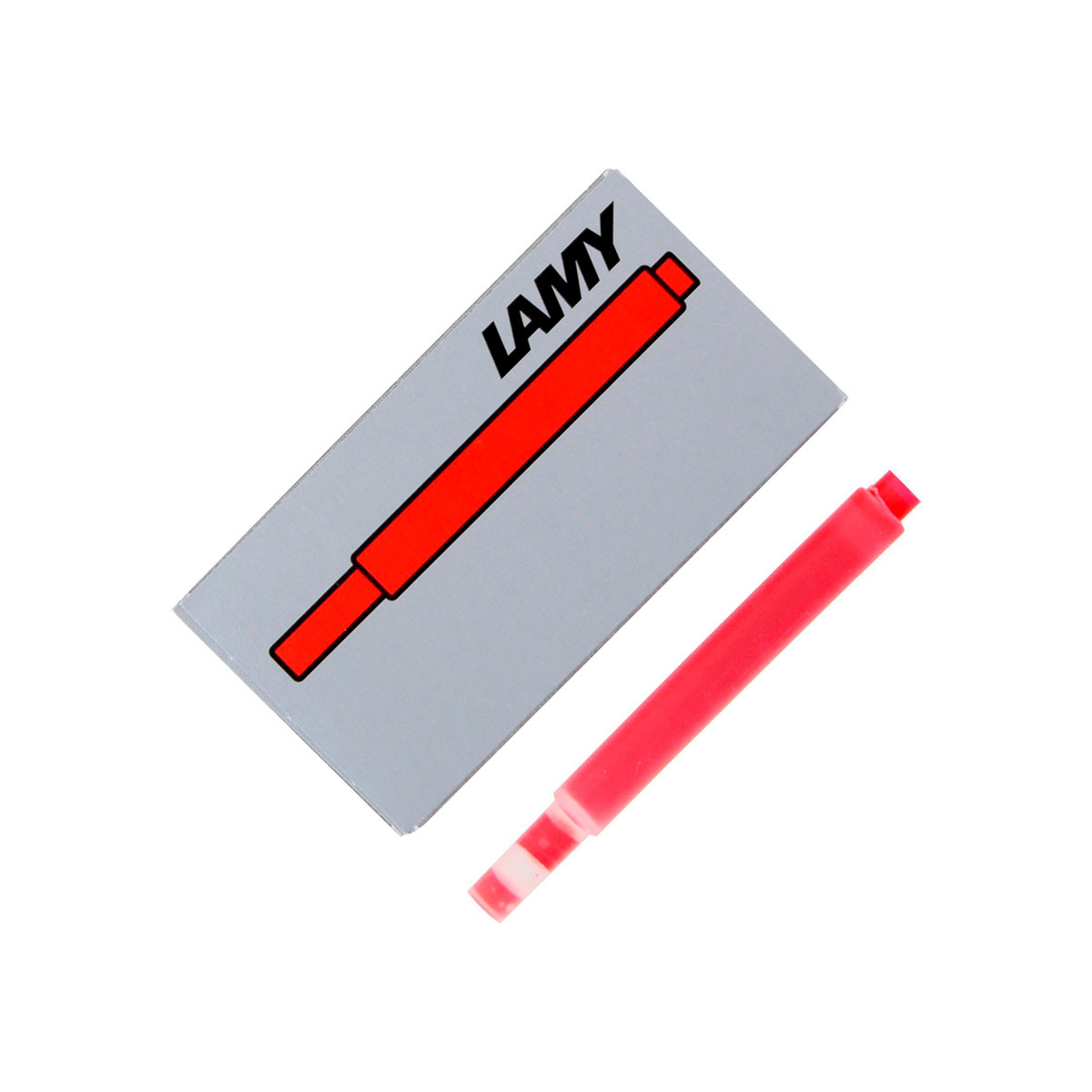 T10-6450 LAMY                                                         | REPUESTO TINTA T10 POR 5 UNIDADES ROJO                                                                                                                                                                                                          