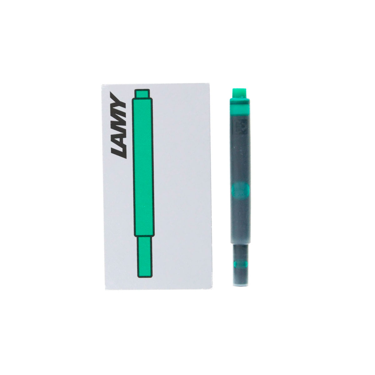 T10-6490 LAMY                                                         | REPUESTO TINTA T10 POR 5 UNIDADES VERDE                                                                                                                                                                                                         