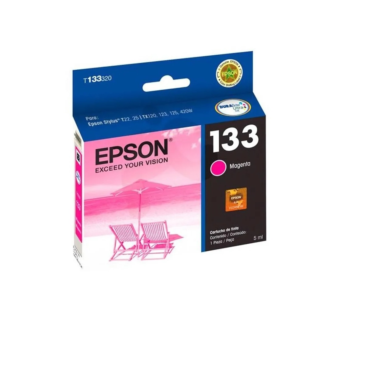 T133320-AL EPSON                                                        | CARTUCHO T133320-AL MAGENTA STYLUS T25/TX125/TX420                                                                                                                                                                                              