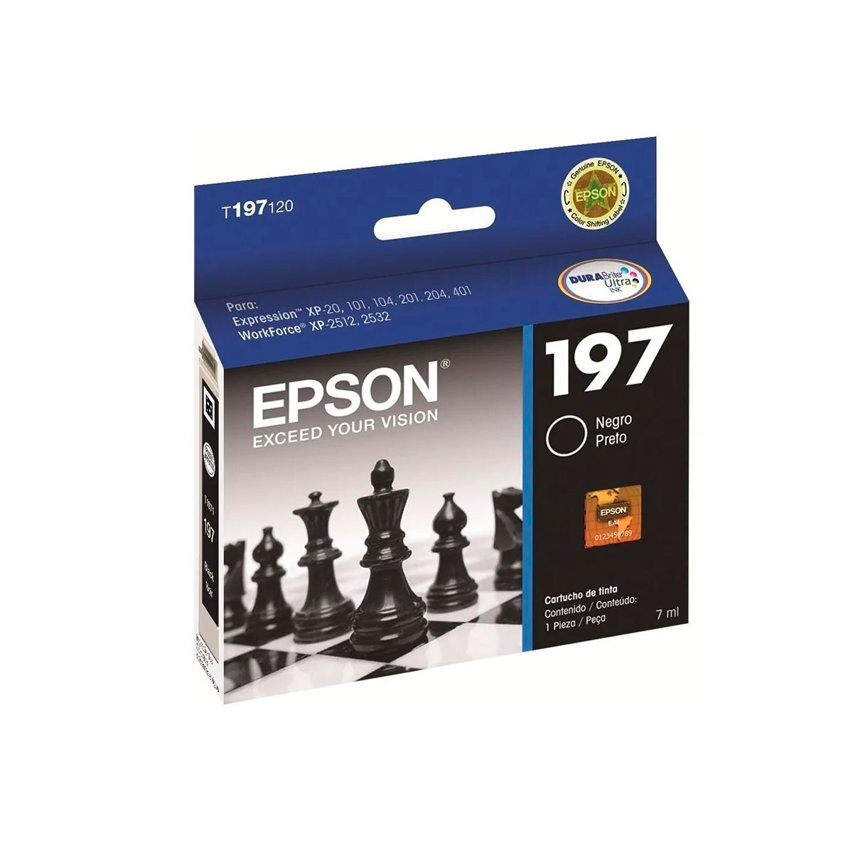 T197120-AL EPSON                                                        | CARTUCHO T197120-AL NEGRO XP201/ XP401 (HIGH CAPACITY)                                                                                                                                                                                          