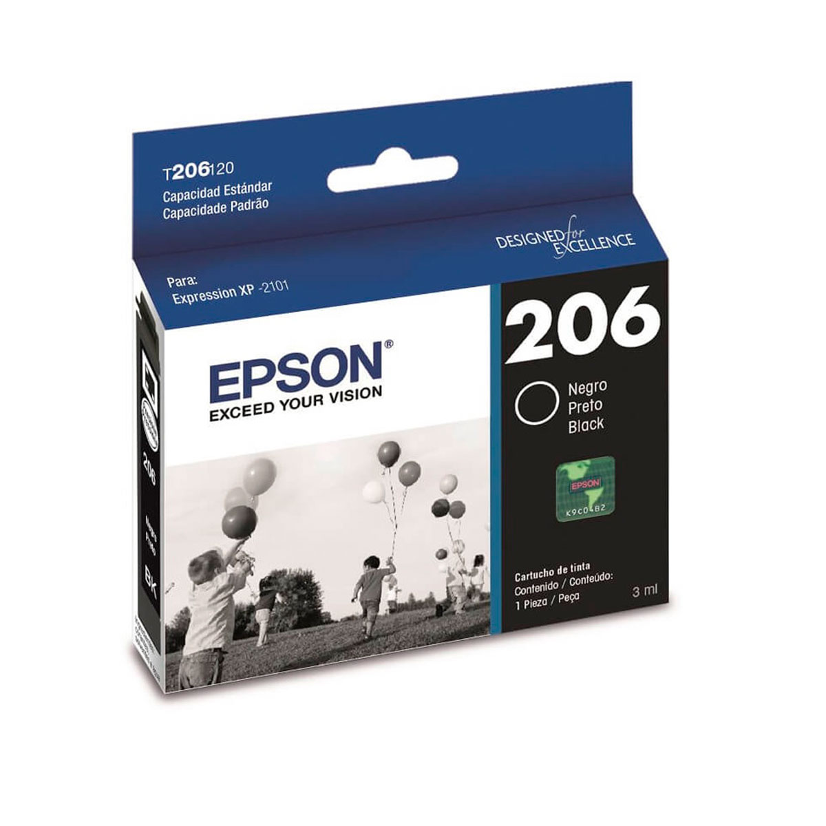 T206120-AL EPSON                                                        | CARTUCHO T206120-AL NEGRO XP-2101 (150 PAGINAS)                                                                                                                                                                                                 