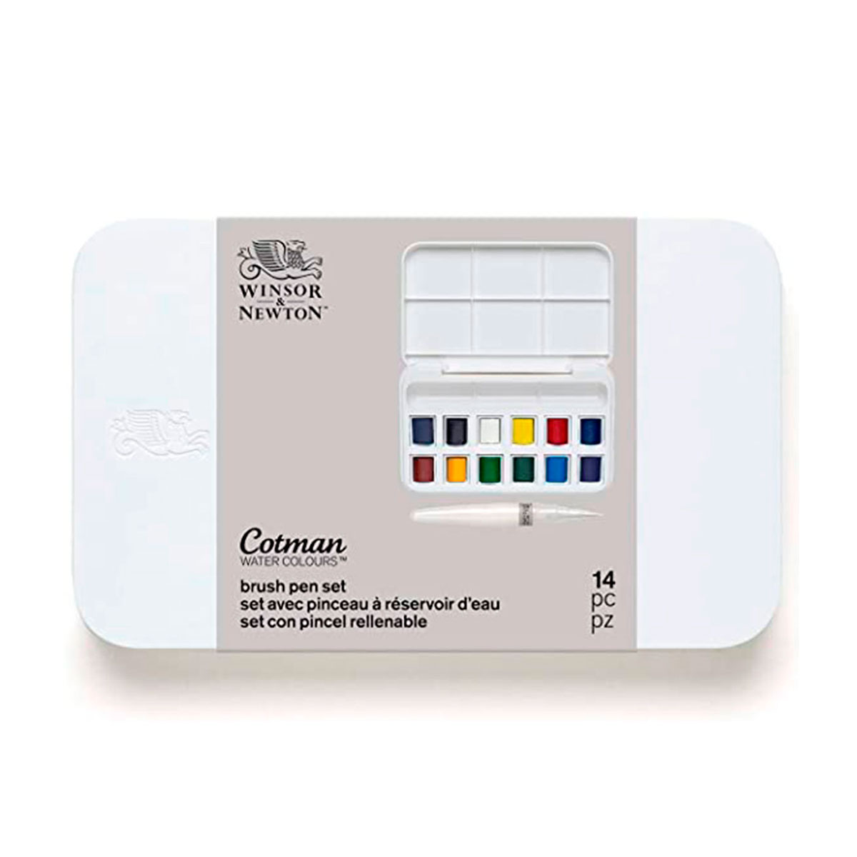 W0390658 WINSOR & NEWTON                                              | SET ACUARELAS COTMAN WATERBRUSH POCKET 12HP                                                                                                                                                                                                     