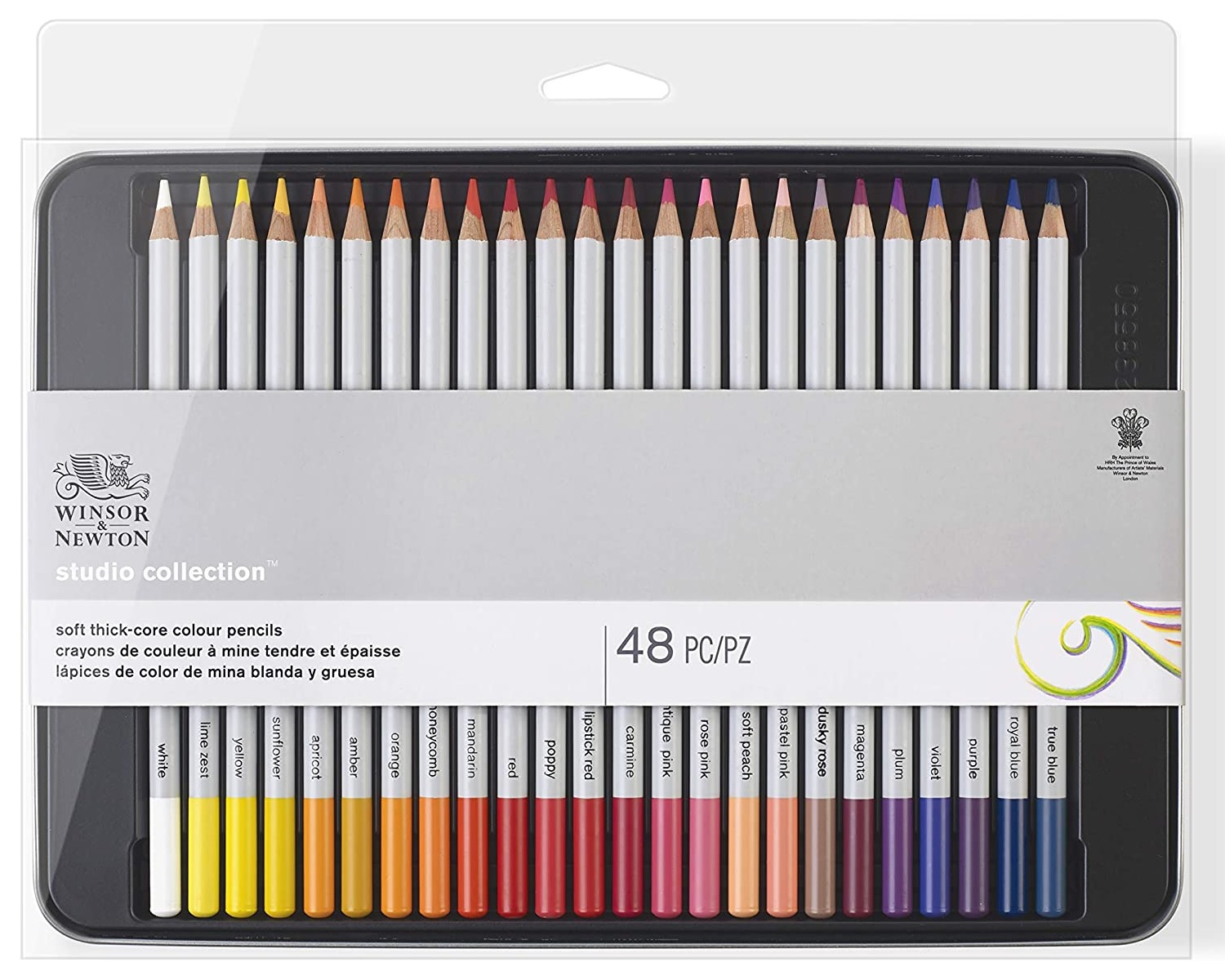 W0490014 WINSOR & NEWTON                                              | LAPICES STUDIO COLLECTION POR 48 DE MINA BLANDA Y GRUESA                                                                                                                                                                                                  