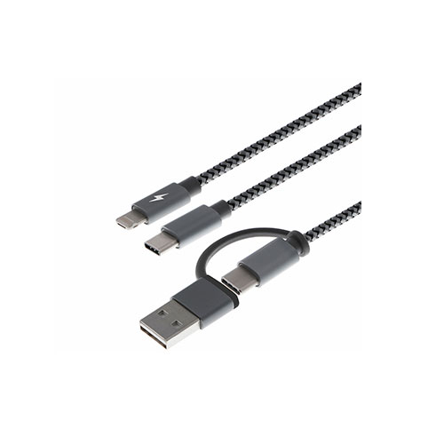 XTC-560 XTECH                                                        | CABLE MULTIFUNCIONAL CARGA 5 EN 1 USB A C A MICRO USB LIGHTNING O TIPO C                                                                                                                                                                        